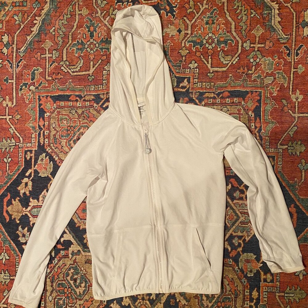 Athleta Girl sport jacket in white, size L/12